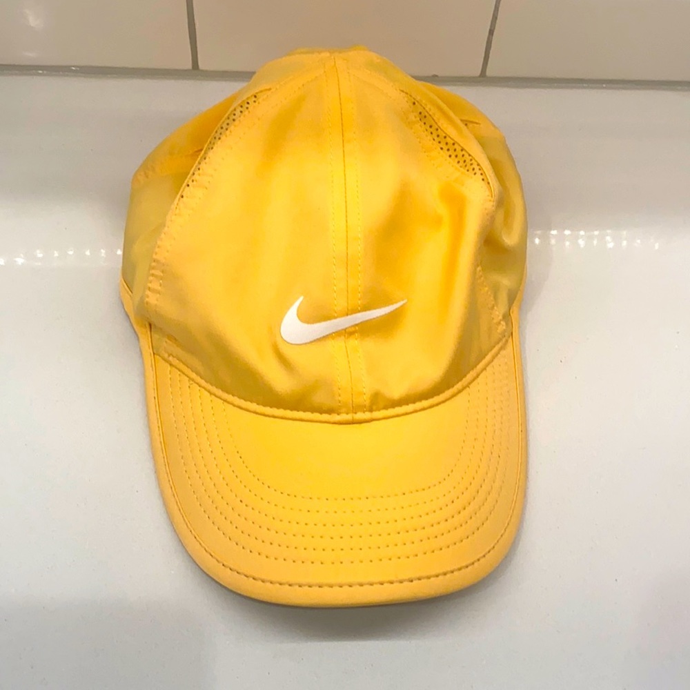 Yellow Nike Dri Fit hat